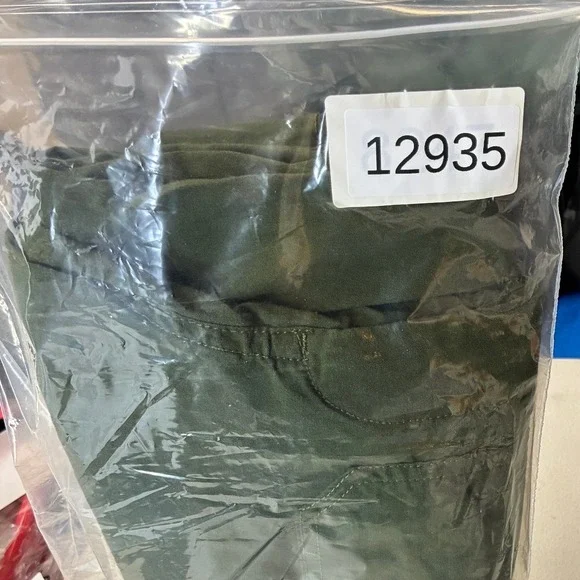 Maeve Colette Pants Women's 31 Green Linen Blend Crop Wide Leg Casual Chic - Picture 15 of 15